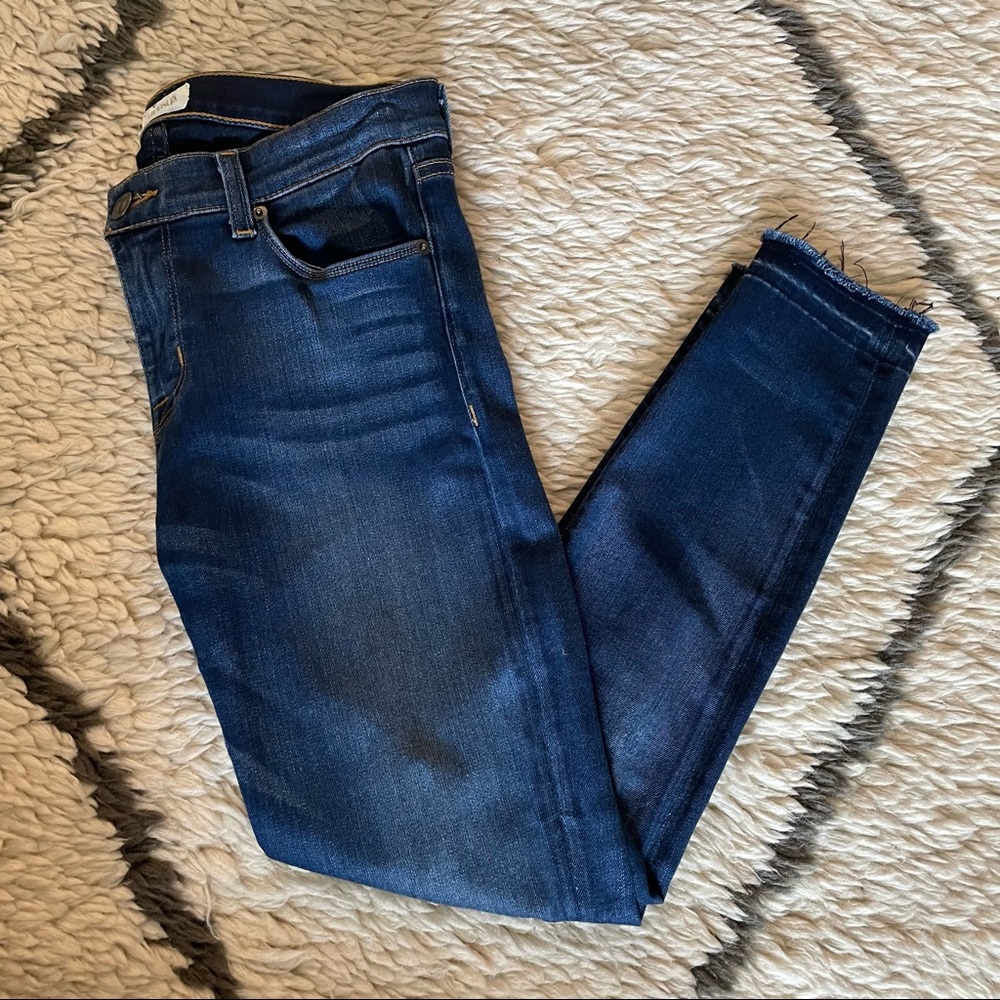 Hudson Jeans Krista Crop super Skinny with frayed hem